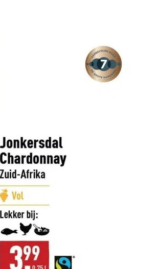 ALDI Jonkersdal chardonnay aanbieding