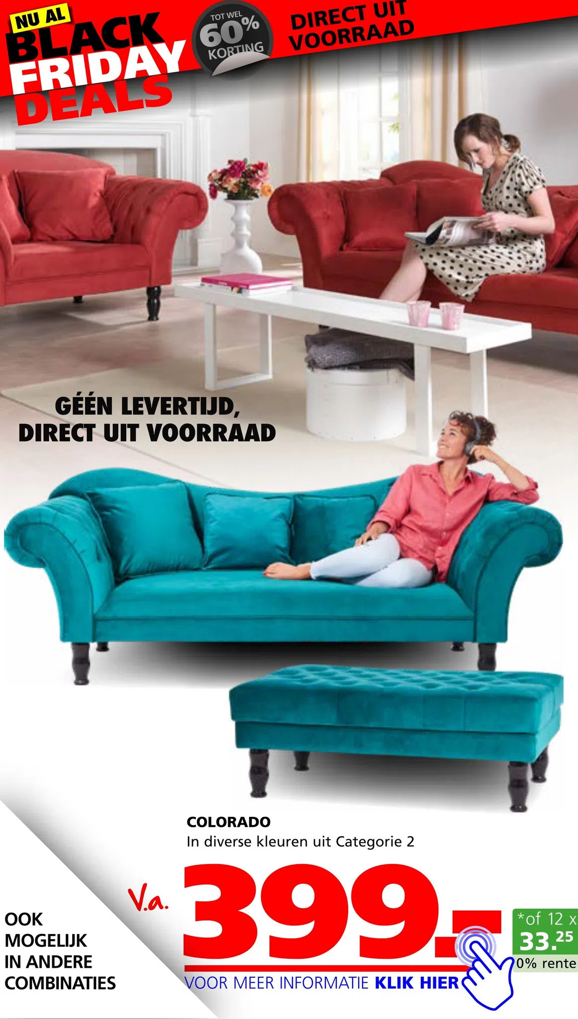 Colorado aanbieding bij Seats and Sofas