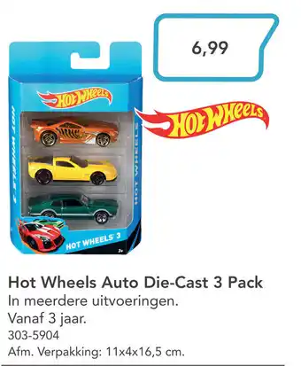 Marskramer Hot Wheels Auto Die-Cast 3 Pack aanbieding