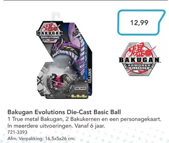 Marskramer Bakugan Evolutions Die-Cast Basic Ball aanbieding