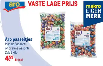 Makro Aro paaseitjes 1kg aanbieding