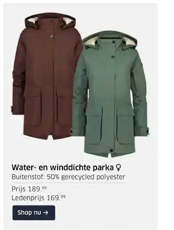 ANWB Water- en winddichte parka aanbieding