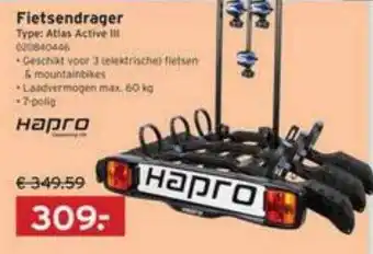 Heuts Fietsendrager atlas active iii hapro aanbieding