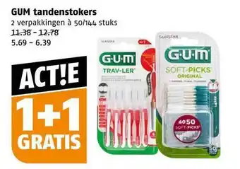 Poiesz Gum tandenstokers aanbieding