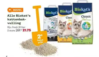 Welkoop Alle biokat's kattenbakvulling aanbieding