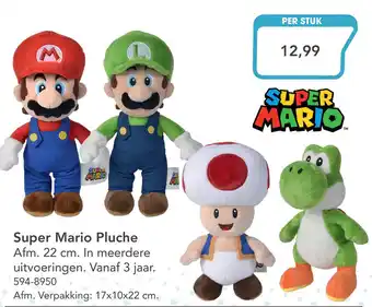 Marskramer Super Mario Pluche 22 cm aanbieding