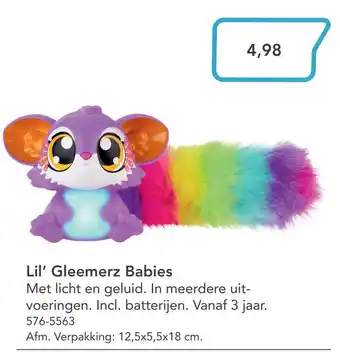 Marskramer Lil' Gleemerz Babies aanbieding