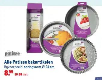 Makro Patisse bakartikelen aanbieding