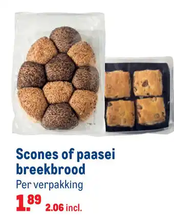 Makro Scones of paasei breekbrood aanbieding