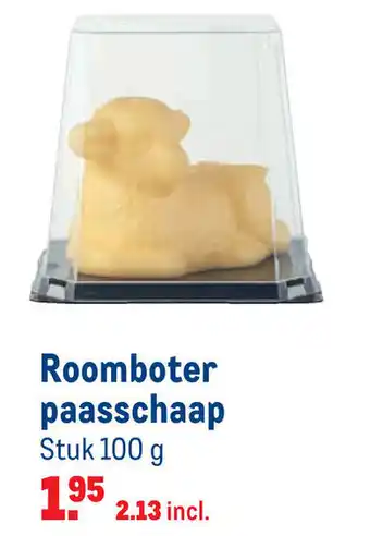 Makro Roomboter paasschaap 100g aanbieding