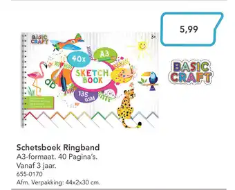 Marskramer Schetsboek Ringband aanbieding