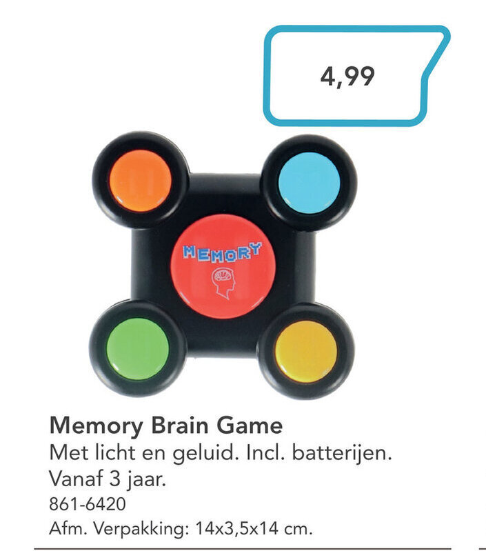 Memory Brain Game aanbieding bij Marskramer