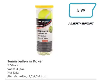 Marskramer Tennisballen in Koker 3 Stuks aanbieding