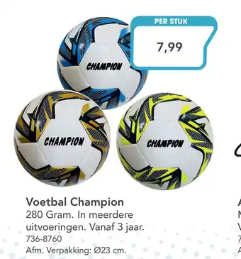 Marskramer Voetbal Champion aanbieding