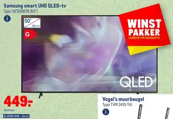 Makro Samsung smart UHD QLED-tv aanbieding