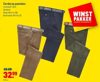 Makro Corduroy pantalon aanbieding