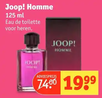 Kruidvat Joop! Homme eau de toilette 125 ml aanbieding