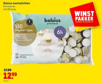 Makro Bolsius waxinelichten aanbieding