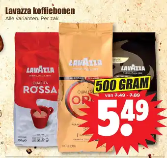 Dirk Lavazza koffiebonen aanbieding