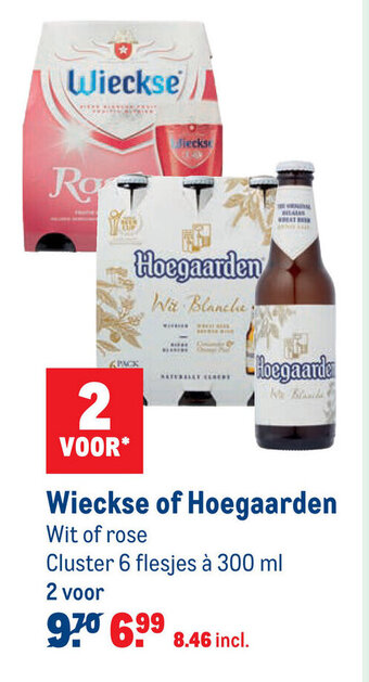 Makro Wieckse of Hoegaarden 6*300ml aanbieding