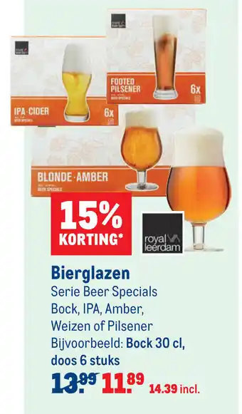 Makro Bierglazen aanbieding