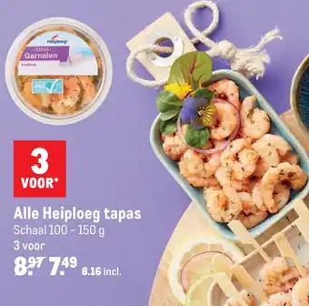 Makro Heiploeg tapas 3*100-150g aanbieding