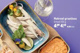 Makro Makreel graatloos 200g aanbieding