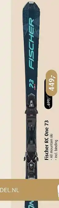 De Wit Schijndel Fischer rc one 73 all mountain ski aanbieding