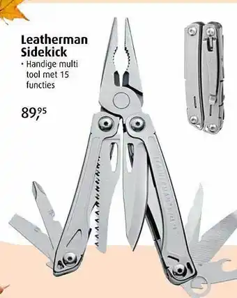 De Wit Schijndel Leatherman sidekick handige multi tool met 15 functies aanbieding