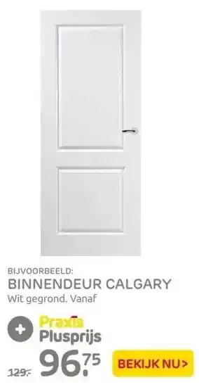 Praxis Binnendeur calgary wit gegrond. vanaf aanbieding