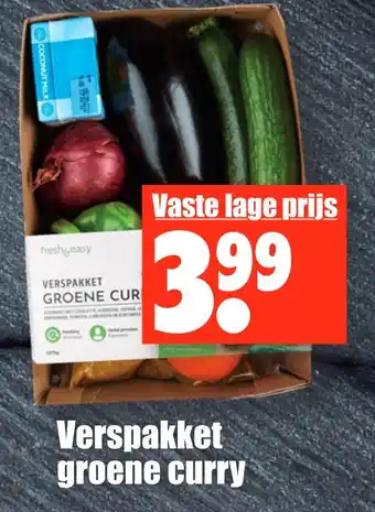 Dirk Verspakket groene curry aanbieding