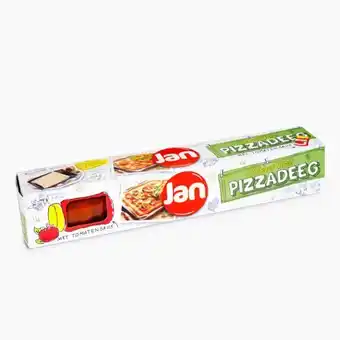 Vomar Voordeelmarkt Jan pizzadeeg met tomatensaus aanbieding