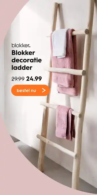 Blokker Blokker decoratie ladder aanbieding