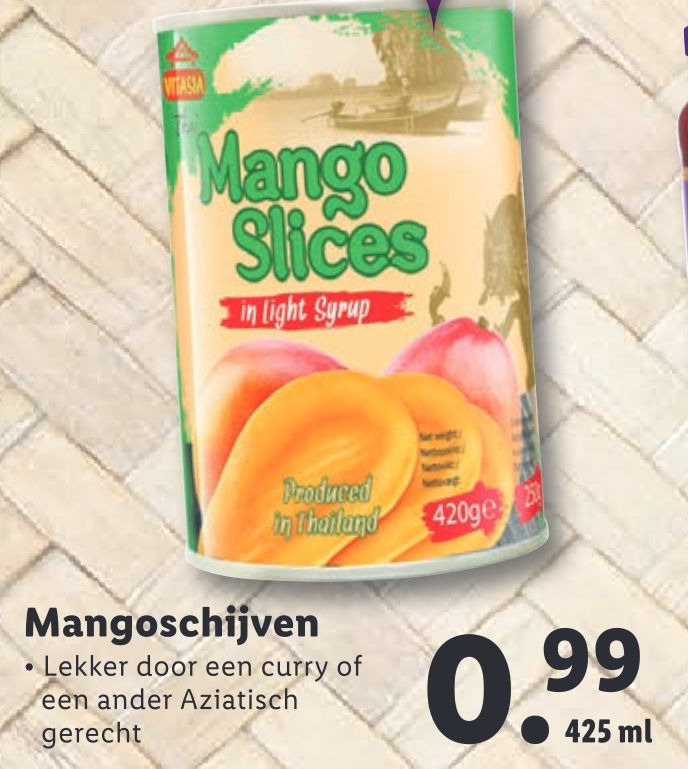 Mangoschijven aanbieding bij Lidl