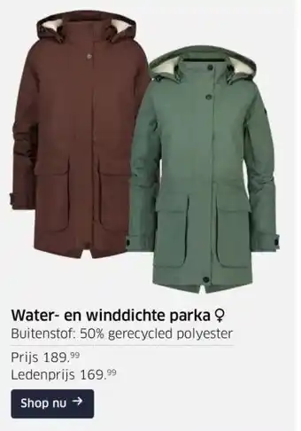 ANWB Water- en winddichte parka aanbieding