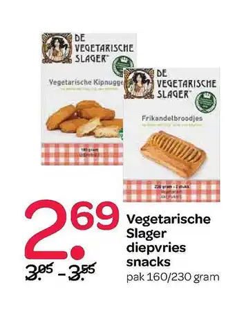 Spar Vegetarische Slager Diepvries Snacks 160-230 gram aanbieding