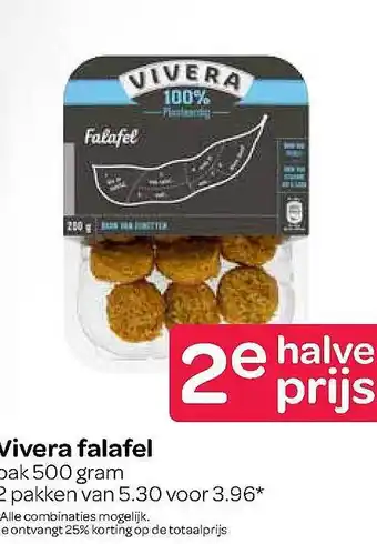 Spar Vivera Falafel 500 gram aanbieding