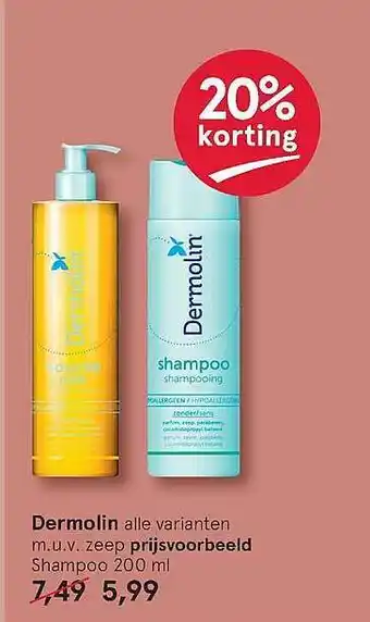 Etos Dermolin 200 ml aanbieding