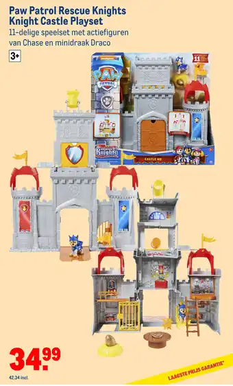 Makro Paw Patrol Rescue Knights Knight Castle Playset aanbieding