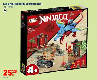 Makro Lego Ninjago Ninja drakentempel aanbieding