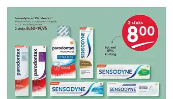 Etos Sensodyne En Parodontax Tot Wel 59% Korting aanbieding