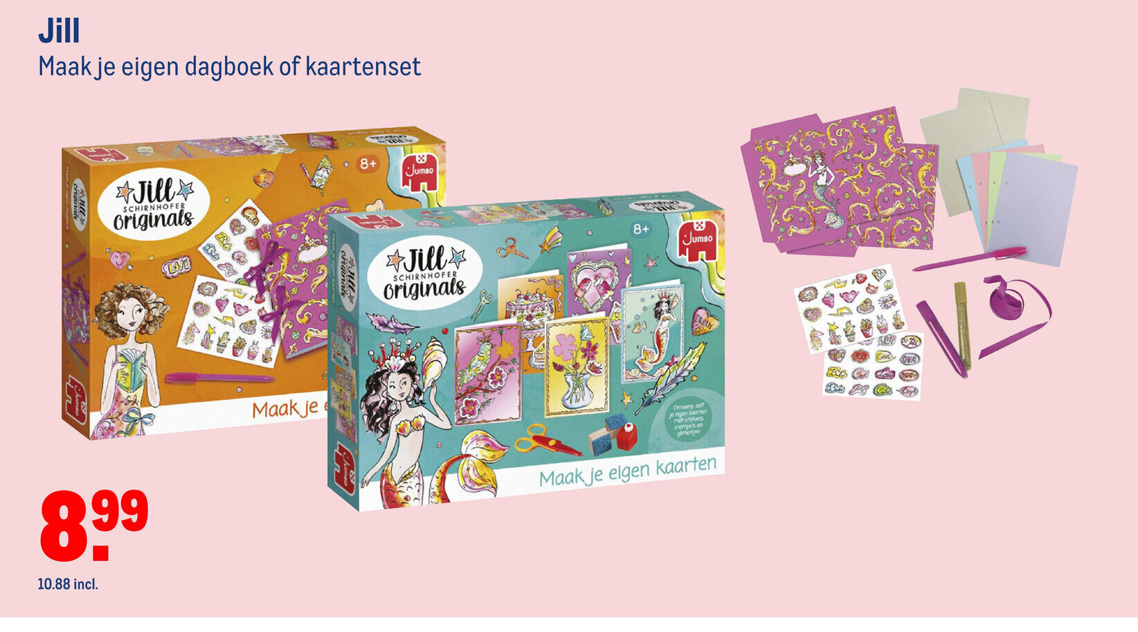 Jill Maak je eigen dagboek of kaartenset aanbieding bij Makro