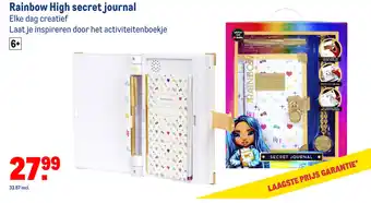 Makro Rainbow High secret journal aanbieding