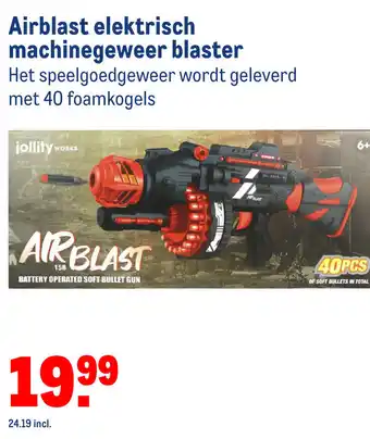 Makro Airblast elektrisch machinegeweer blaster aanbieding