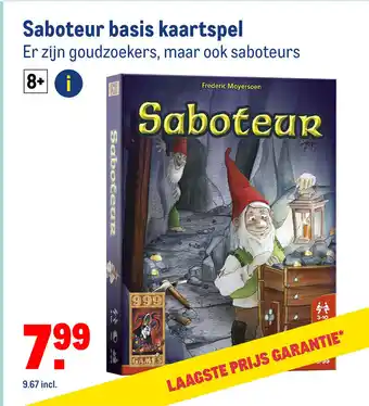 Makro Saboteur basis kaartspel aanbieding