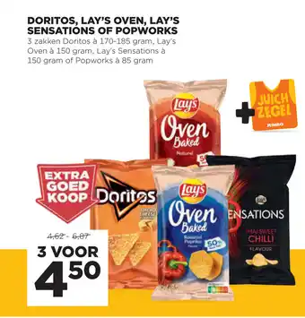 Jumbo Doritos, Lay's Oven, Lay's Sensations of popworks aanbieding