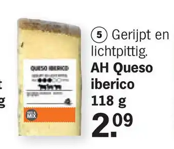 Albert Heijn AH Queso iberico 118 g aanbieding