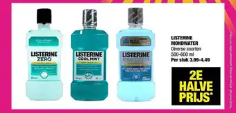 Big Bazar Listerine Mondwater 500-600 ml aanbieding