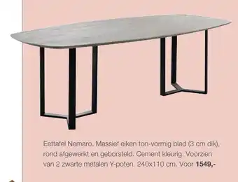 IN.HOUSE Eettafel Nemarc aanbieding