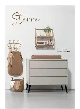 Babypark Sterre commode oatmeal 3 laden aanbieding